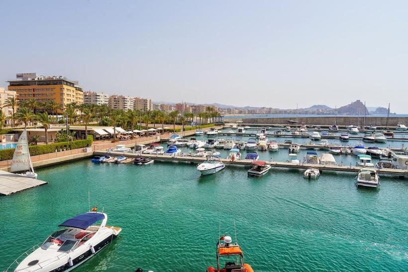 Jachthaven bij Hotel Puerto Juan Montiel, Aguilas